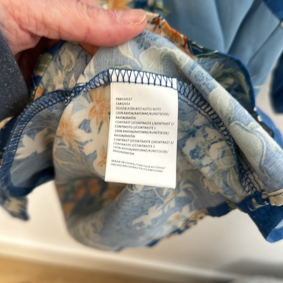 Anthropologie Tiny Giana Blue Floral Dress medium - Picture 8 of 13